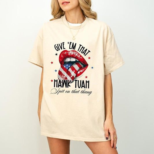 HAWK TUAH Spit On That Thang T-Shirt, Funny T-Shirt, Trendy Social Tee, Hawk Tuah Viral 2024 T-Shirt