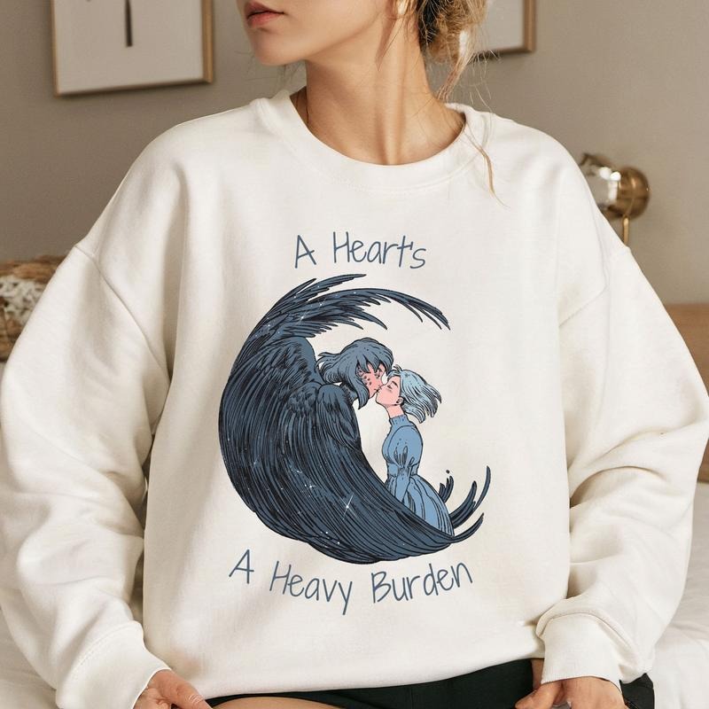 HC A heart's A Heavy Burden Characters Anime Lovers Shirt Crewneck Hoodie, Manga Shirt Sweatshirt | DripVista.com