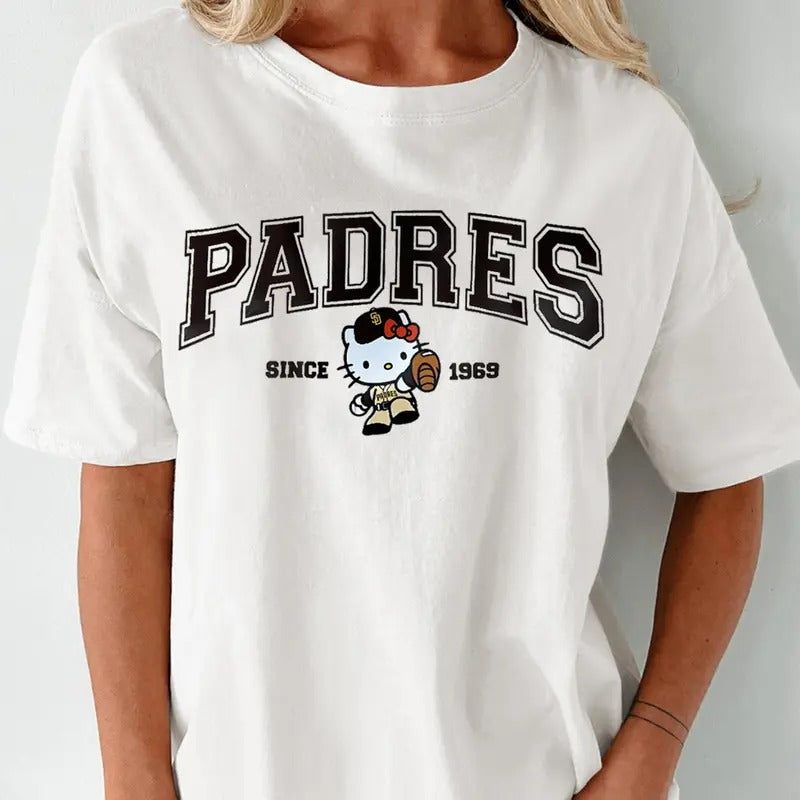 HK Pa.dres Since 1969 Baseball T Shirt, Cute Baseball Fan Apparel, Varsity Brown Baseball Shirt, Game Day Outfit, Sport Lovers Shirt, Unisex T-Shirt, Gifts For Her, Short Sleeve Tee Shirt