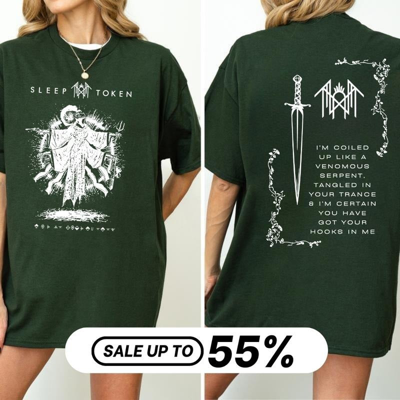 [HOT NEW] Vintage Sleep Token T-Shirt, Sweatshirt, Hoodie, Rock Band Graphic, Soft Cotton Oversized Unisex Streetwear,...