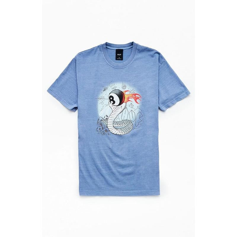 HUF Men's Cobra-Baller Washed T-Shirt - Multicolor Hoodie, Sweatshirt | DripVista.com