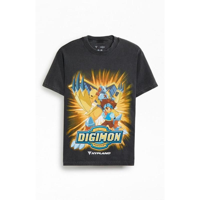 HYPLAND Men's Digimon Monsters T-Shirt - Multicolor Hoodie, Sweatshirt | DripVista.com