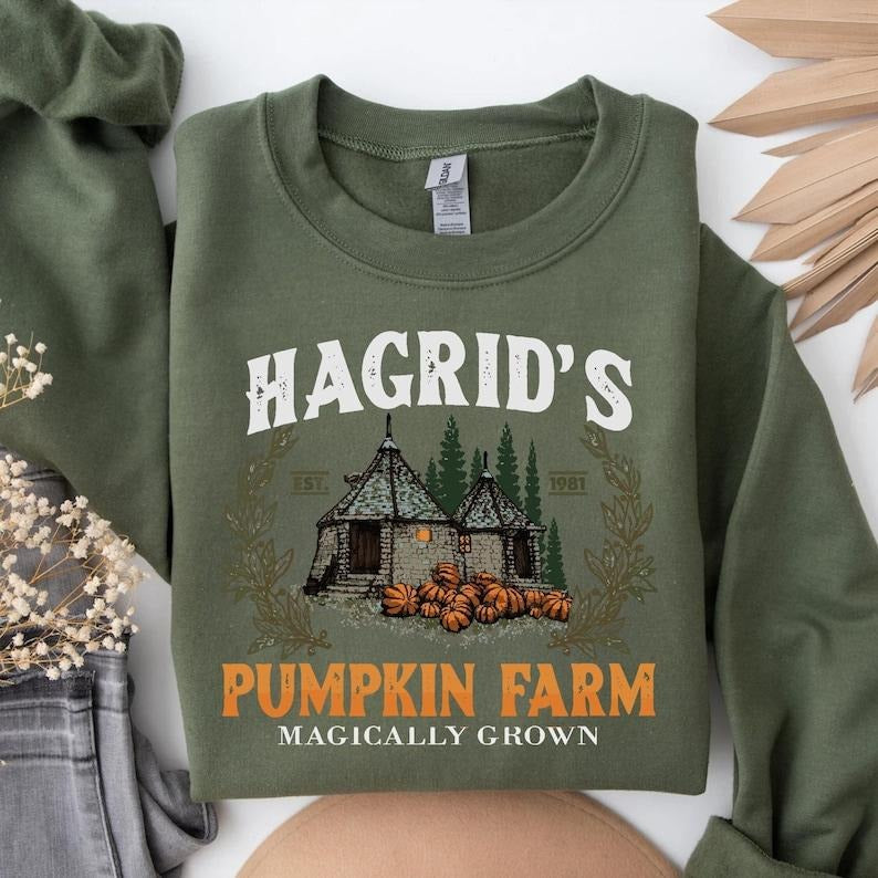 Hagrid's Pumpkin Farm Sweatshirt, Fall   T-shirt, sweater and Hoodie | DripVista.com