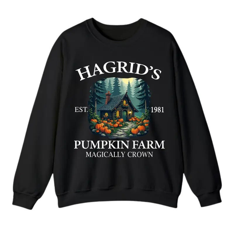 Hagrid's Pumpkin Farm Sweatshirt, Thanksgiving 2024 Sweatshirt For Men And Women, Trendy Shirt Hoodie | DripVista.com