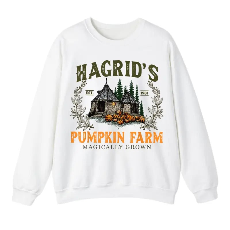 Hagrid's Pumpkin Farm Sweatshirt, Thanksgiving 2024, Fall Sweatshirt For Men And Women T-Shirts, Hoodie | DripVista.com