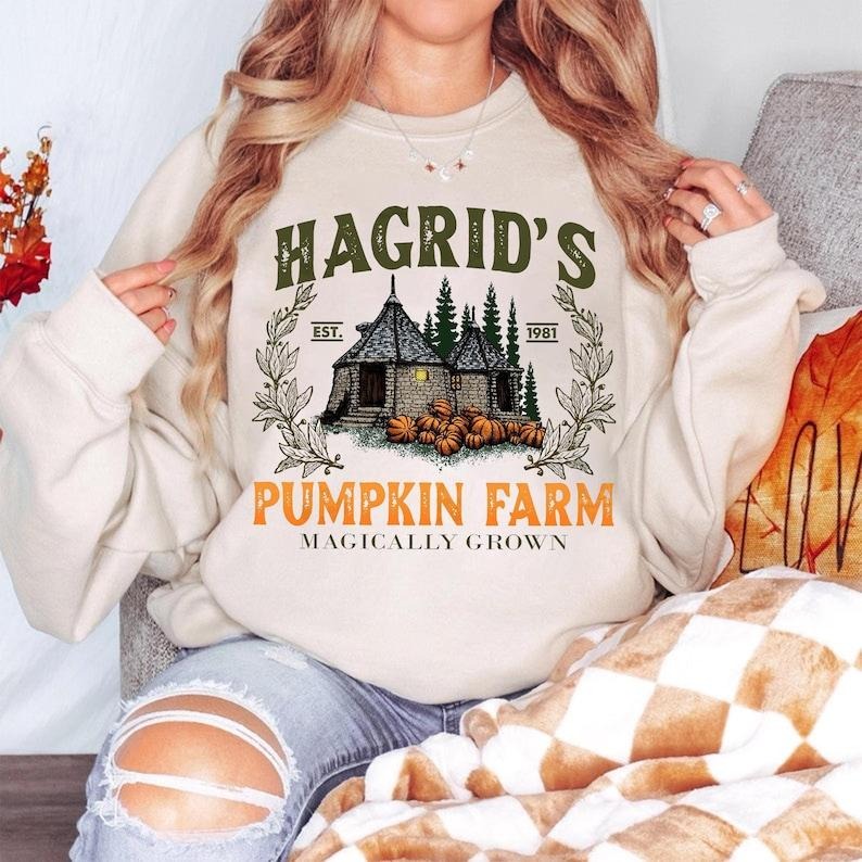 Hagrid's Pumpkin Patch Sweatshirt, Fall Sweatshirt, Hagdrid's Pumpkin Farm Shirt,Halloween Tee,Spooky Season,Pumpkin Thanksgiving Sweatshirt  T-shirt, sweater and Hoodie
