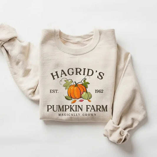 Hagrid's Pumpkin Patch Sweatshirt, Fall Sweatshirt, Halloween Sweatshirt, Book Lover Gifts, Thanksgiving 2024