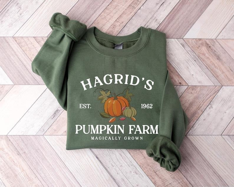 Hagrid's Pumpkin Patch Sweatshirt, Fall Sweatshirt, Halloween Sweatshirt, Hagrid's Pumpkin Farm Sweatshirt, Pumpkin Patch...