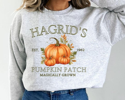 Hagrid's Pumpkin Patch Sweatshirt, Fall Sweatshirt, Halloween Sweatshirt, Hagrid's Pumpkin Farm Sweatshirt, Whimsical Pumpkin Patch Shirt  T-shirt, sweater and Hoodie