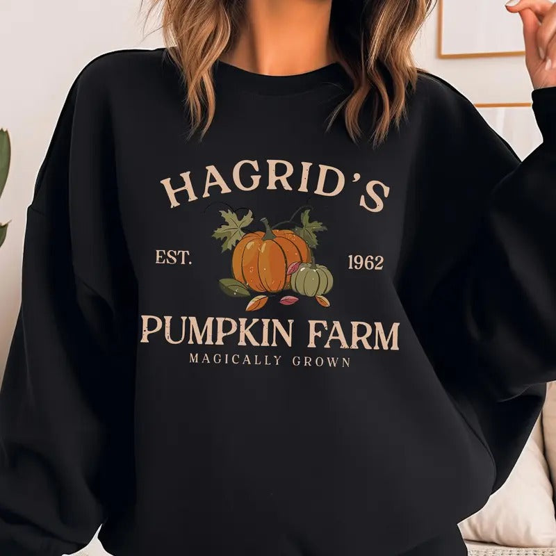 Hagrids Pumpkin Patch Sweatshirt, Fall Sweatshirt, Pumpkin Patch Shirt, HP Fan Shirt, HP Fan Gift, Potterhead Gift