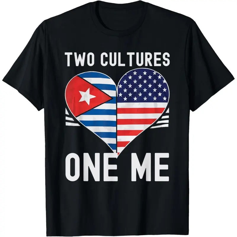 Half Cuban Half American USA Flag Cuba America T-Shirt made in usa Hoodie, Sweatshirt | DripVista.com