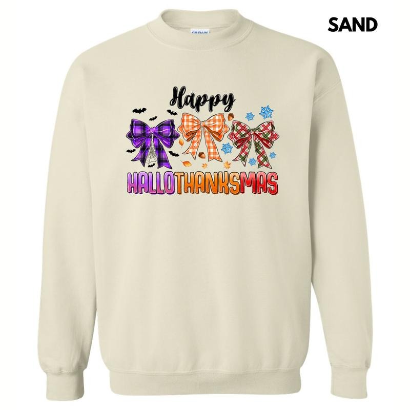 HalloThanksMas Bows Sweatshirt 'NLB' T-Shirts, Hoodie | DripVista.com