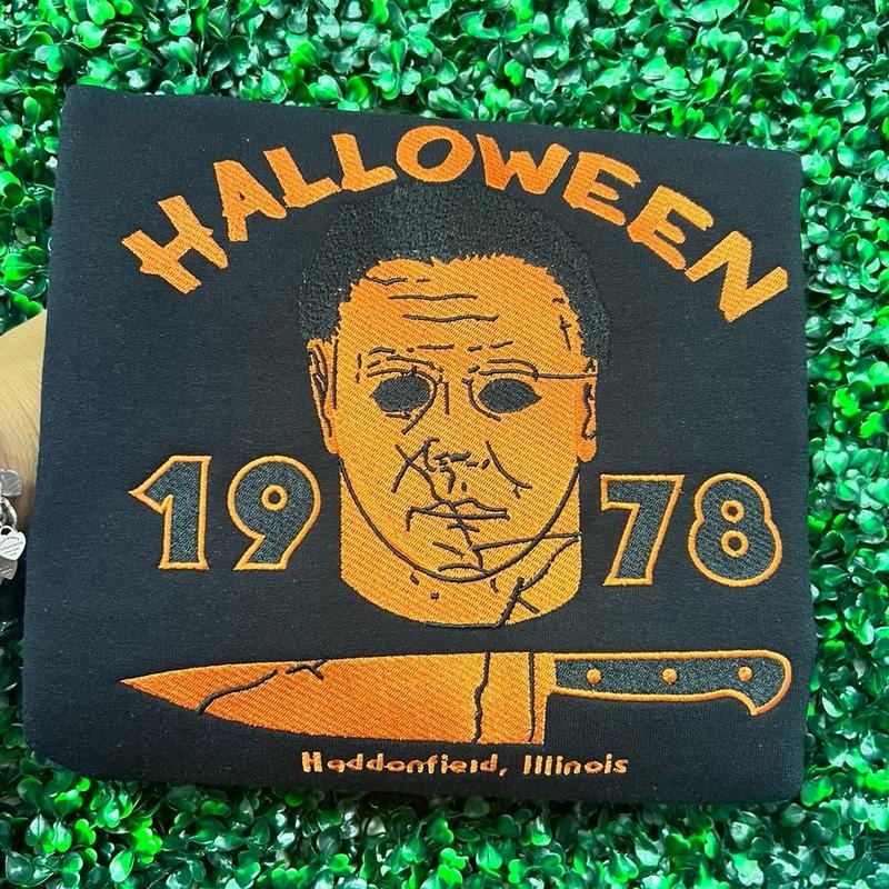 Halloween 1978 embroidered sweater T-Shirts, Hoodie, Sweatshirt | DripVista.com