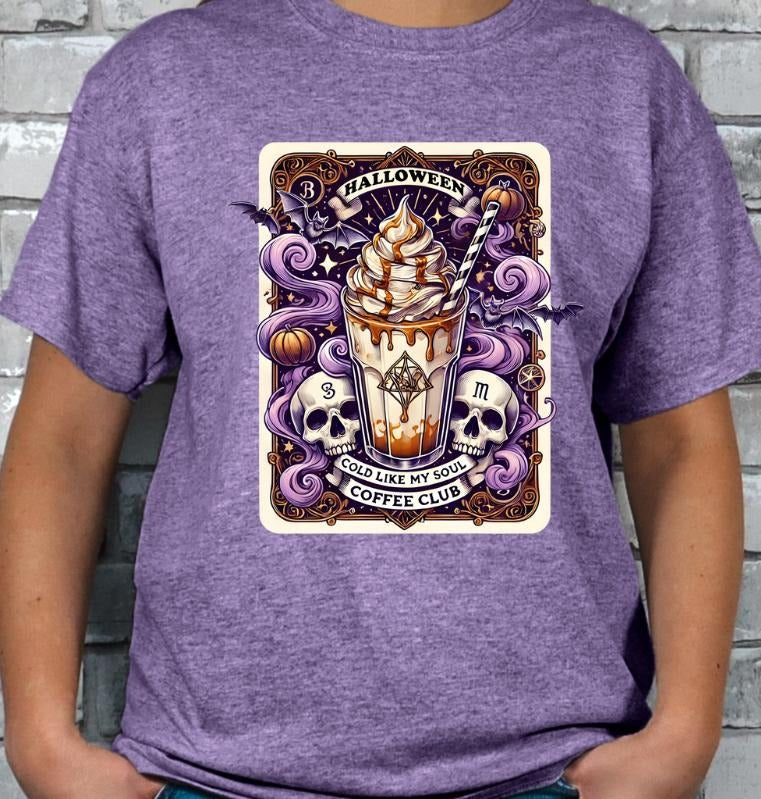 Halloween Cold Like My Soul Coffee Club T-shirt Hoodie, Sweatshirt | DripVista.com