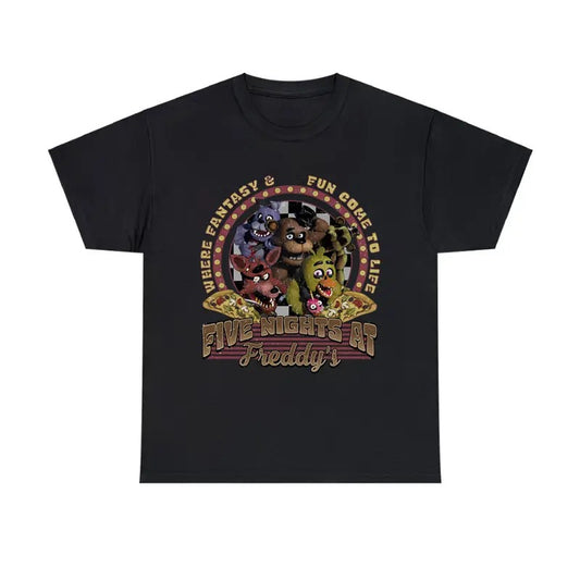 Halloween Five Nights At Freddy's Tee Retro Gaming Costume T-Shirt