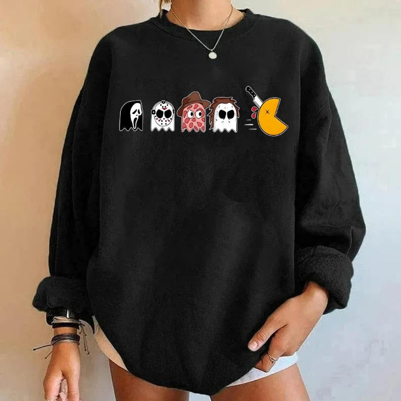Halloween Friends Shirt, Halloween Movie Characters Sweater, Cute Halloween Movies Crewneck, Vintage 90s Halloween Movies...