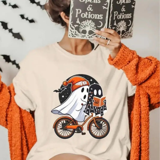 Halloween Ghost Shirt, Cute Ghost Shirt, Womens Halloween Shirt, Cute Fall Shirt, Spooky Season Shirt, Gift For Halloween, Retro Halloween