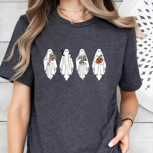 Halloween Ghost Shirt, Retro Halloween Shirt, Cute Ghost Shirt, Spooky Season, Halloween Shirt For Women, Halloween Shirt
