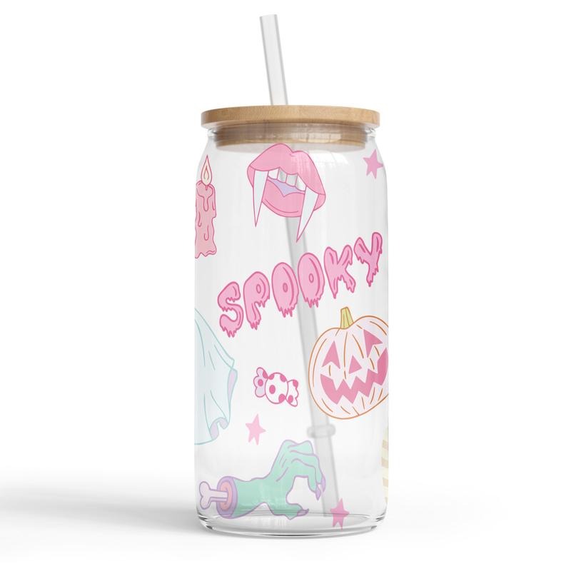 Halloween Glass Tumblers - 16oz Glass Tumbler T-Shirts, Hoodie, Sweatshirt | DripVista.com