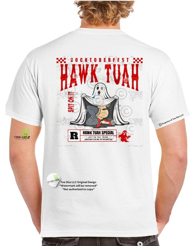 Halloween Hawk Tuah - Men's funny Graphic T-Shirt