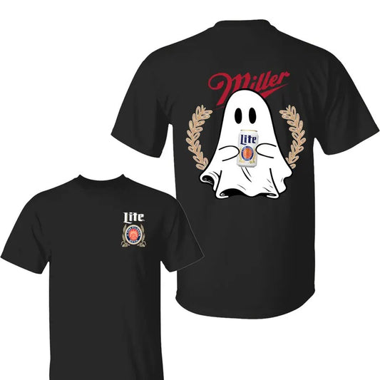 Halloween Miller Lite Ghost Shirt - Sweatshirt- Hoodie, Miller Lite Shirt , Ghost Halloween Shirt, Ghost Sweatshirt, All Sizes, For Men, For Women