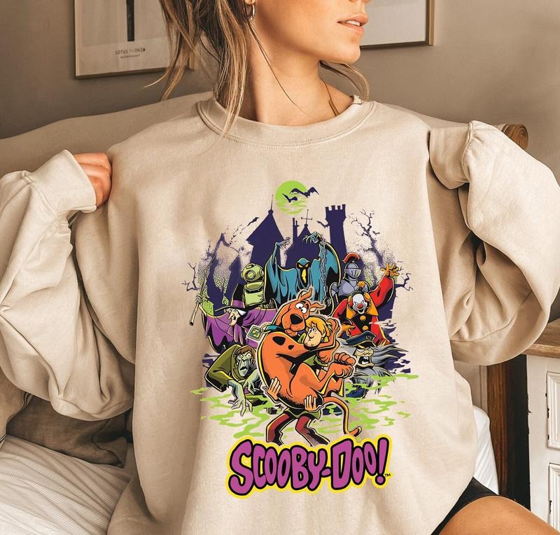 Halloween Scooby Doo Sweatshirt, Scooby Doo And Friends T-Shirt, Vintage Scooby Doo Halloween Sweater Hoodie | DripVista.com