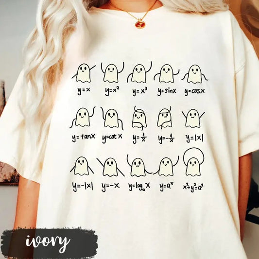 Halloween Shirt, Math Teacher Shirts, Funny Halloween Shirts, Math Teacher Gifts, Cute Ghost Shirt, Sp00ky Teacher Shirt