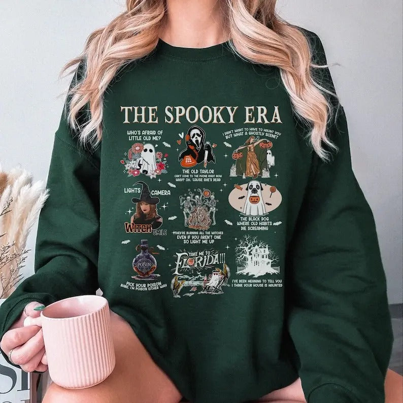Halloween Songs Shirt, Halloween Sweatshirt, Fall Season, Pumpkin Halloween, Ghost Haunt, Spooky Season Sweatshirt, Halloween Lyrics Shirt