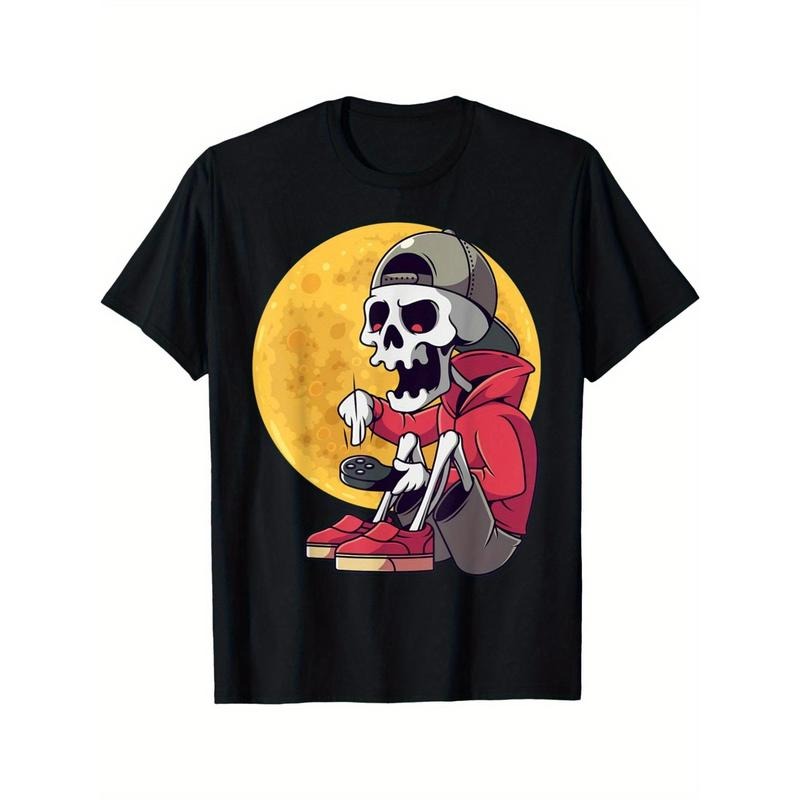 Halloween T-shirt for men Gamers Skeleton T-shirt for men Made in USA Hoodie, Sweatshirt | DripVista.com