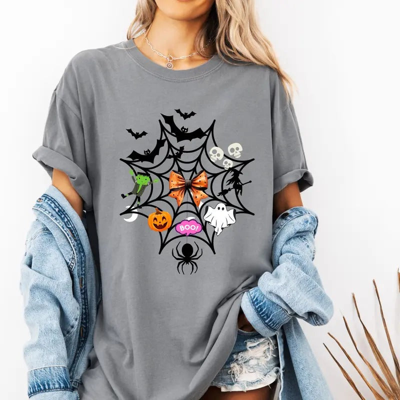Halloween Web Custom colors tee shirt Casual Hoodie, Sweatshirt | DripVista.com