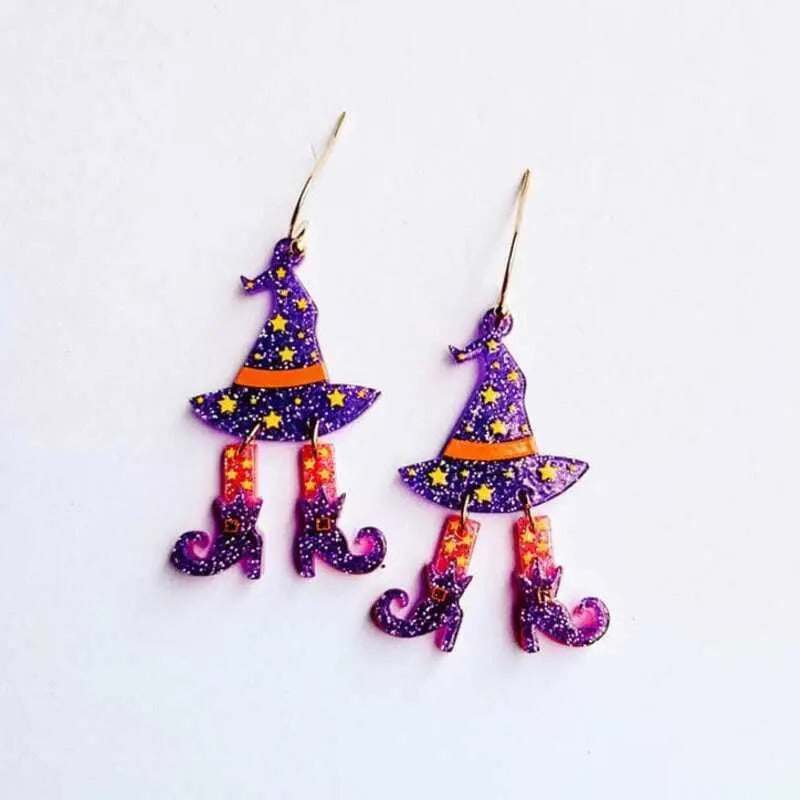 Halloween Witch Feet Earrings