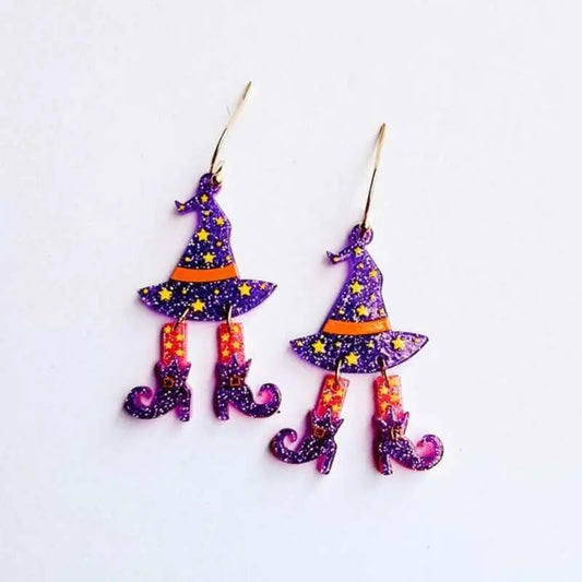 Halloween Witch Feet Earrings