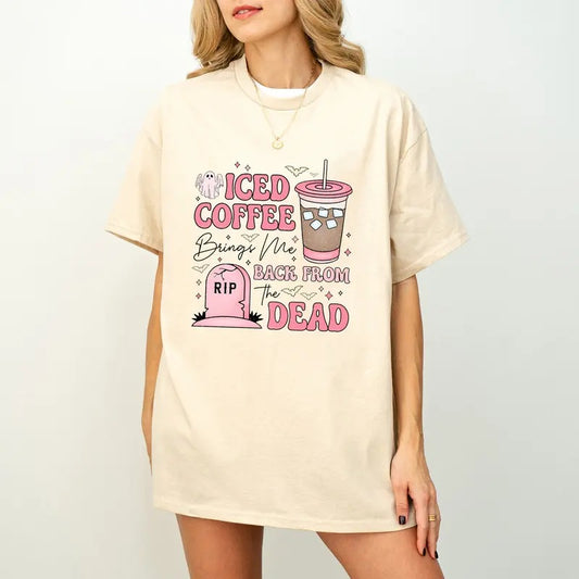 Halloween shirt,Halloween Coffee shirt,Spooky Season shirt,Retro Halloween shirt,Funny Halloween shirt,Halloween Shirt Design,Iced Coffee Lover