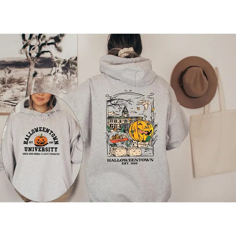 Halloweentown 1998 Hoodie, Pumpkin Halloween Hoodie, Halloweentown University Shirt, Spooky Season Shirt