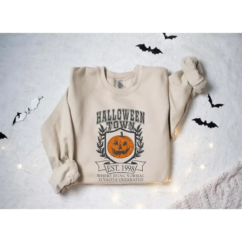 Halloweentown Est 1998 Sweatshirt, Halloweentown University, Retro Halloweentown Sweatshirt, Fall Sweatshirt, Vintage Halloween Sweatshirt style 02