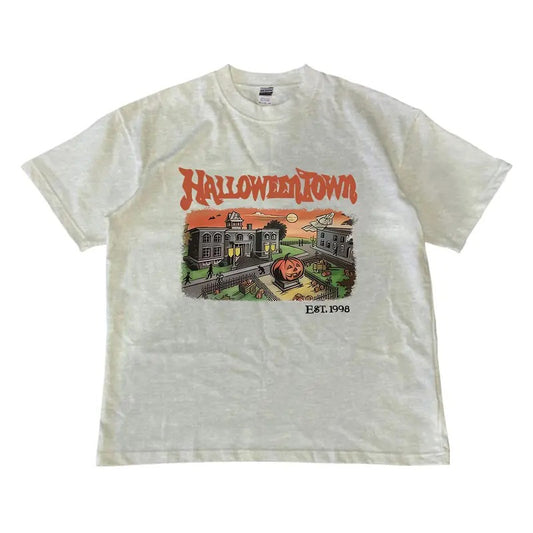 Halloweentown Est 1998 T-Shirt, Halloween T-shirt, Crewneck T-shirt MW Unisex Shirt Menswear Top