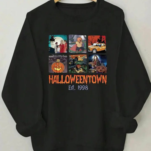 Halloweentown Sweatshirt, Halloween Town Est 1998 Sweatshirt, Fall Sweatshirt, Pumpkin Shirt, Womens Halloween Sweatshirt, Fall Sweatshirt, Halloween Sweatshirt, Funny Halloween Shirt, Halloween for women