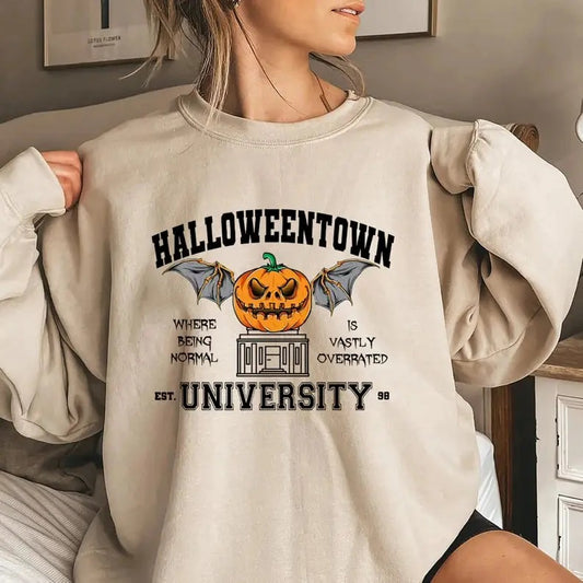 Halloweentown University Sweatshirt, Halloweentown Sweatshirt, Halloweentown And Chill Sweatshirt, Halloween Party Shirt, Halloween Shirt