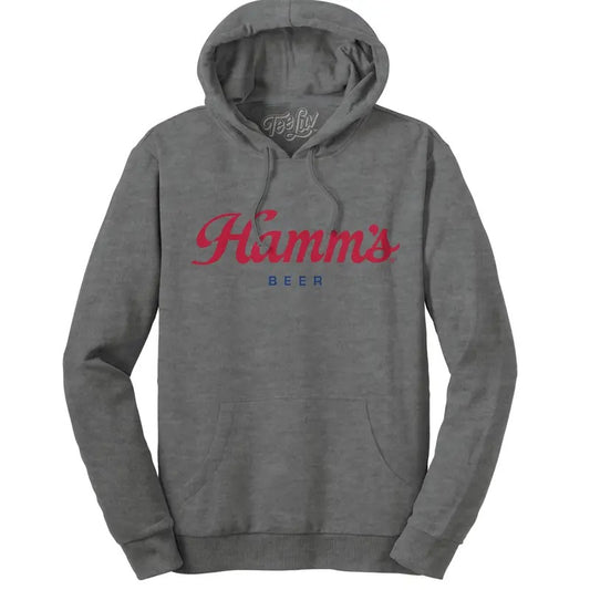 Hamm's Beer Logo Hooded Sweatshirt - Oxford Gray