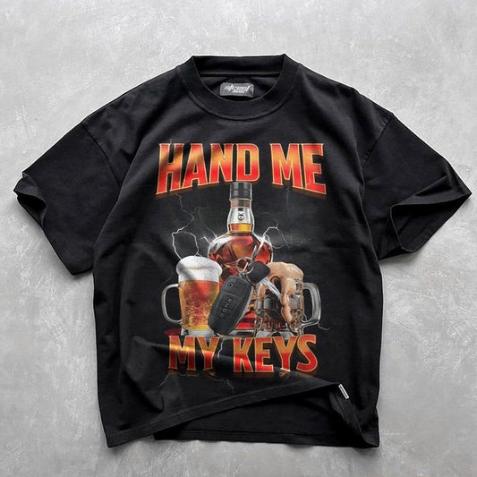 Hand Me The Keys Meme Shirt -  Heavy Cotton Tee - Humor T- Shirt, Funny Gift, Funny Meme Shirt, Offensive T- Shirt, Funny T-Shirt