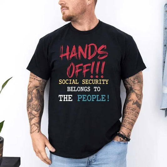 Handdss Offf T-Shirt, Handdss Offf Protest T-Shirt, Politicall Handdss Offf