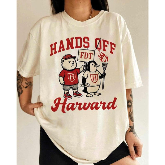 Hands Off Harvard t Shirt, Steve Kerr Harvard Sweatshirt, hoodie Hand Off Protest Shirt,  Fdt Shirt, Political Shirt, Anti Trum Shirt