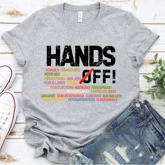 Hands Off Protest Shirt, Political Activism Shirt, Save Public Lands, Medicare Social Security, Free Speech, Environmental Rights Shirt, Sweatshirt, Hoodie