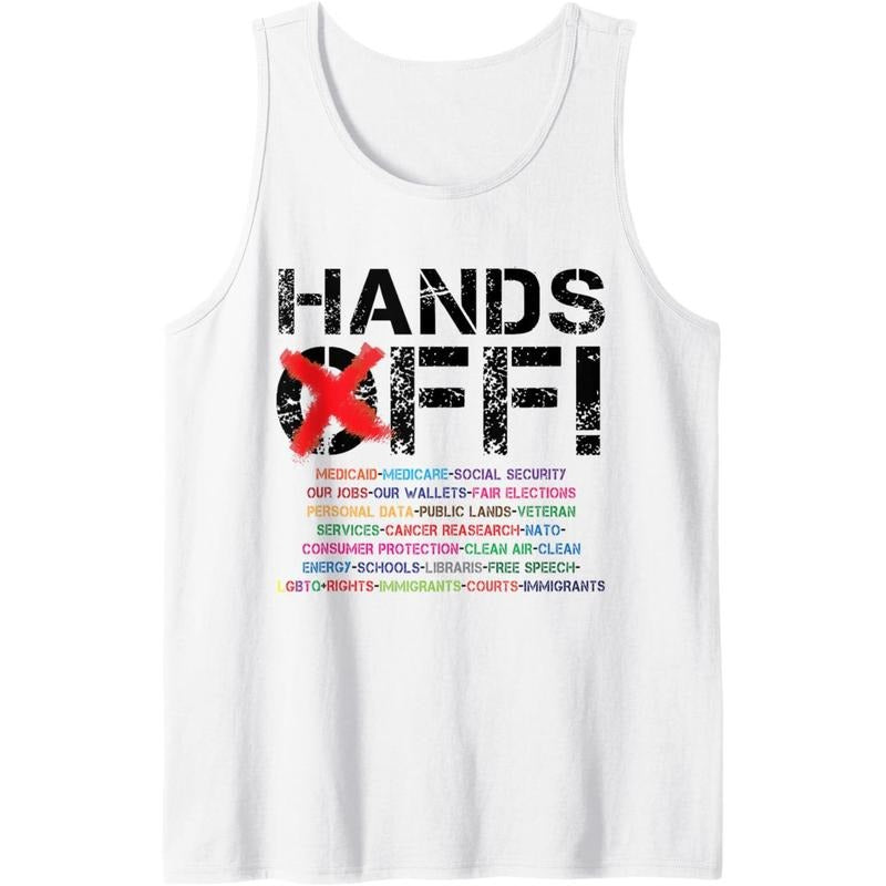 Hands Off Protest Tank Top T-Shirts, Hoodie, Sweatshirt | DripVista.com