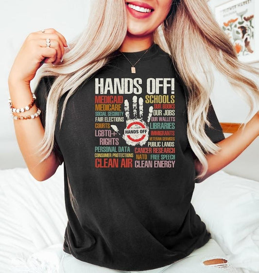 Hands Off Shirt, Hands Off Rally, Hands Off Protest Shirt, Political Activism Shirt, Resist Shirt, Hands Off Social Security Tee, Protest