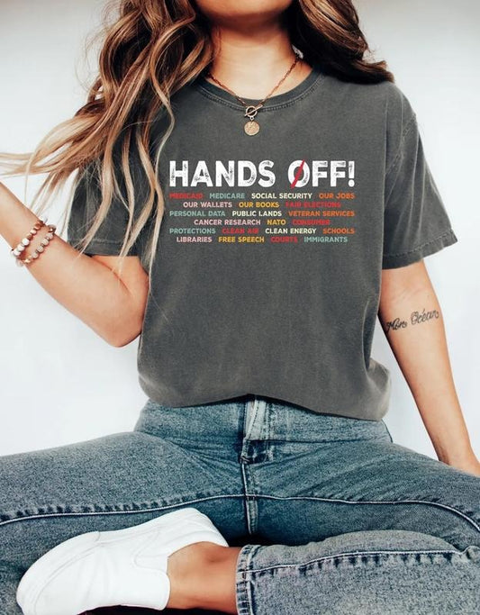 Hands Off Shirt, Hands Off Rally, Hands Off Protest Shirt, Political Activism Shirt, Resist Shirt, Political Shirt, 50501 Shirt