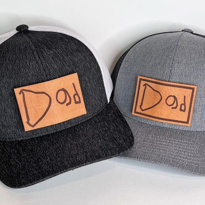 Handwritten Hat. Engraved Leather Hat Patch, Custom handwritten Patch. RICHARDSON hat, Snapback Hat, Cap. T-Shirts,...