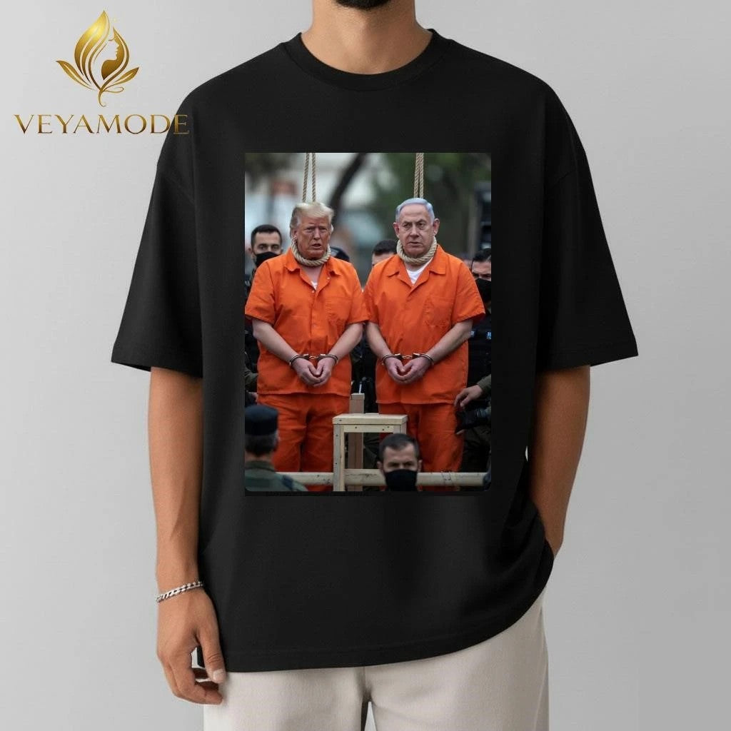Hang criminals Trump and Netanyahu tee