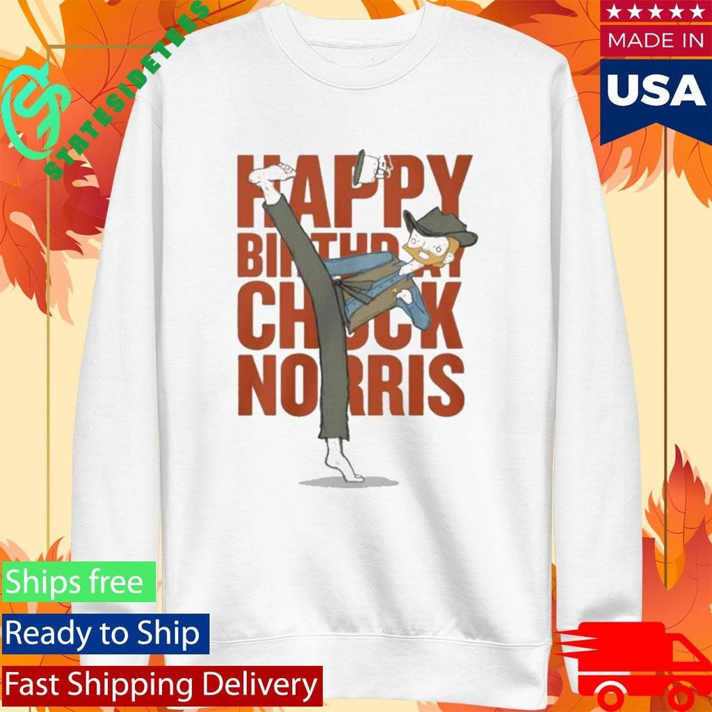 Happy Birthday Chuck Norris 2026 Shirt
