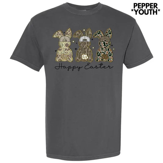 *** Happy Camo Easter Comfort Colors T-Shirt (Youth) 'NLB'